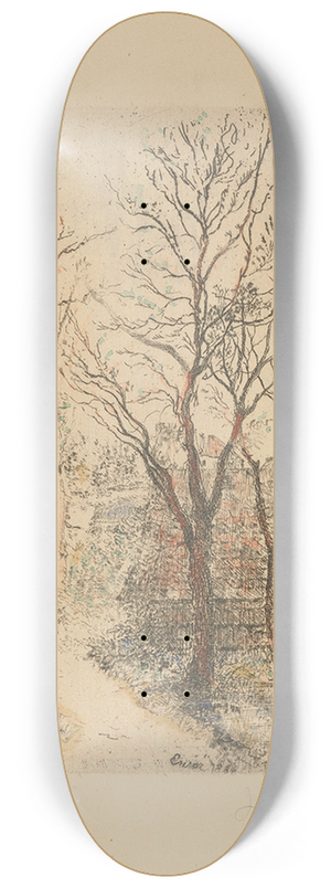James Ensor - Sentier  Groenendael (Footpath at Groenendael) 8.25 inch art skate deck