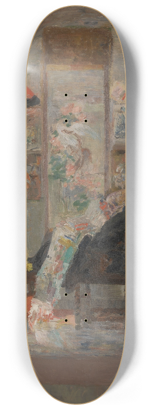 James Ensor - Skeleton Looking at Chinoiseries 8.25 inch art skate deck