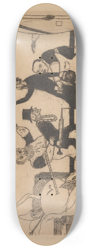 James Ensor - The Bad Doctors 8.25 inch art skate deck