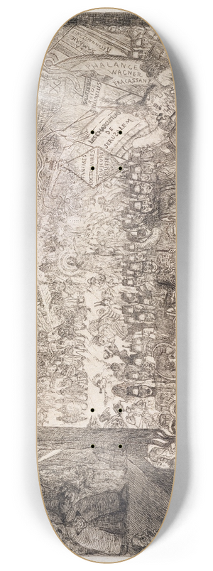 James Ensor - The Entry of Christ into Brussels 8.25 inch art skate deck