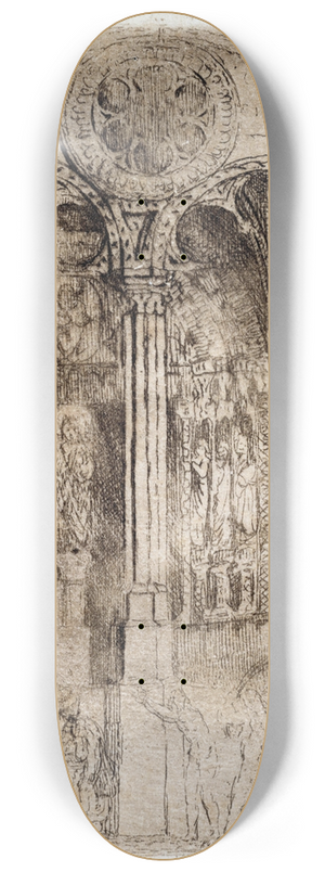 James Ensor - The Flagellation 8.25 inch art skate deck