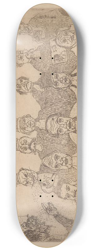 James Ensor - The Good Judges 8.25 inch art skate deck