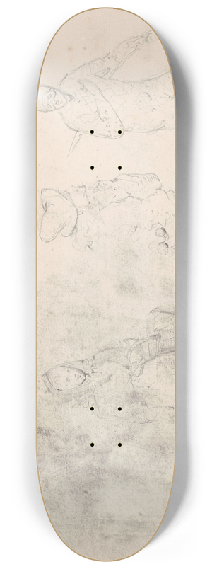 James Ensor - Three Figures 8.25 inch art skate deck