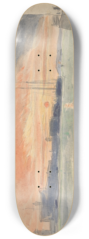 James Holland - The Zattere, Sunset 8.25 inch art skate deck