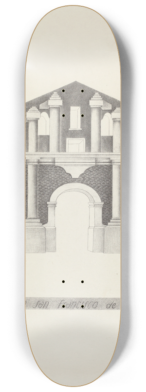 James Jones - Mision San Francisco de Asis 8.25 inch art skate deck