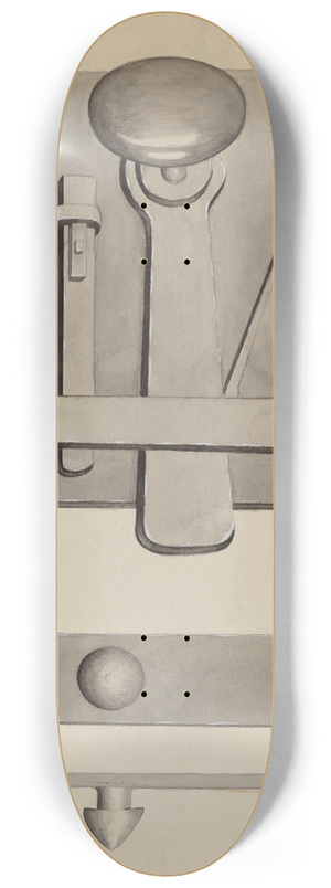 James M. Lawson - Combination Latch-Lock 8.25 inch art skate deck