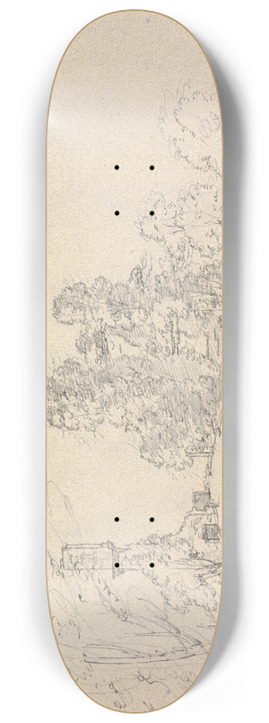 James Moore - Berry Pomeroy Castle, Devon, England 8.25 inch art skate deck