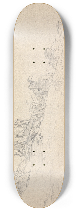 James Moore - Corfe Castle 8.25 inch art skate deck