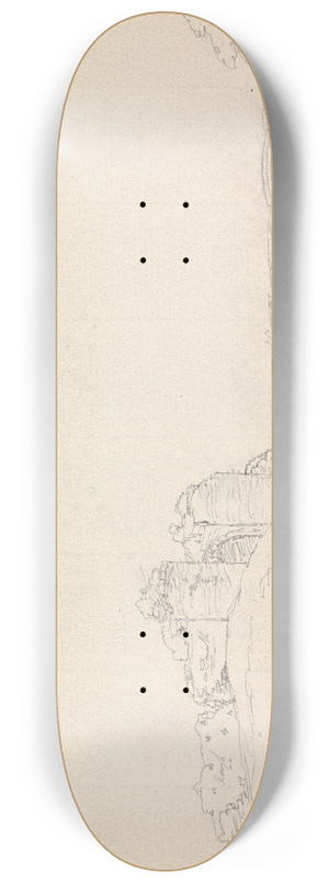 James Moore - Corfe Castle, Dorset 8.25 inch art skate deck