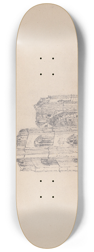 James Moore - Elgin Cathedral, Scotland 8.25 inch art skate deck