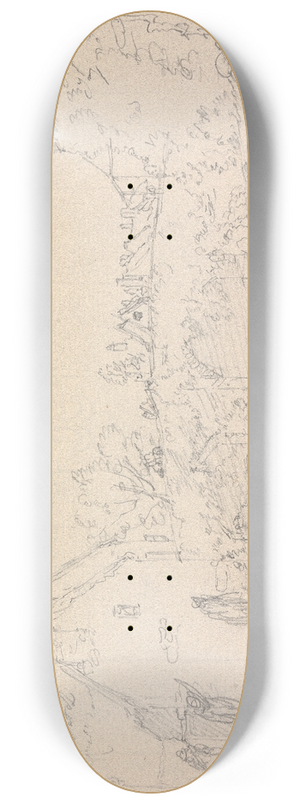 James Moore - Okehampton Bridge 8.25 inch art skate deck