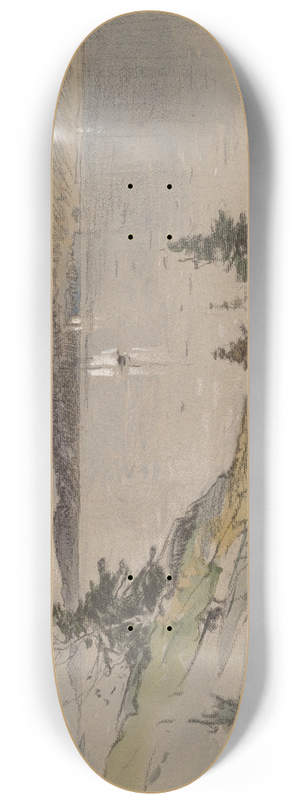 George Henry Smillie - Newport Mountain from Bald Porcupine 8.25 inch art skate deck
