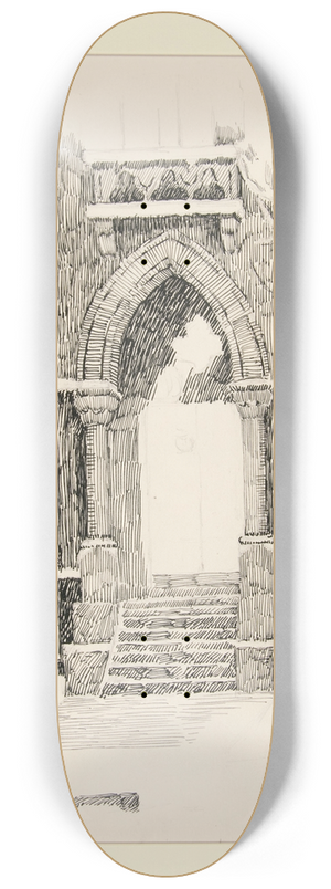 George H. Langzettel - Corner of Library, Yale Art School 8.25 inch art skate deck George H. Langzettel - Corner of Library, Yale Art School 8.25 inch art skate deck