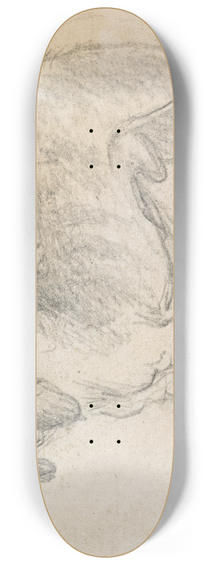 James Seymour - A Hound Facing Left 8.25 inch art skate deck