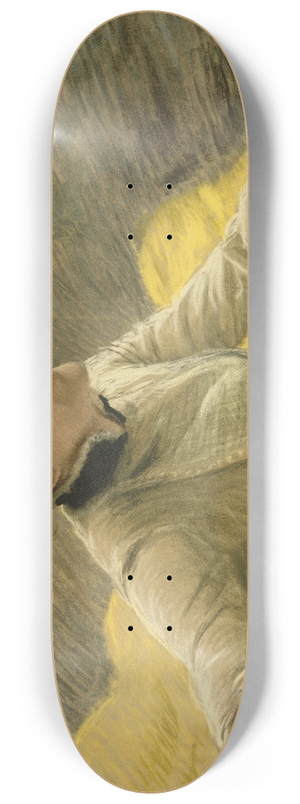 James Tissot - Admiring a Portfolio 8.25 inch art skate deck