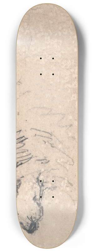 James Ward - Arctic Dog, Facing Left 8.25 inch art skate deck