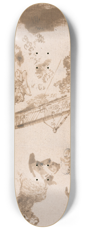 James Ward - A Sheet of Slight Sketches 8.25 inch art skate deck
