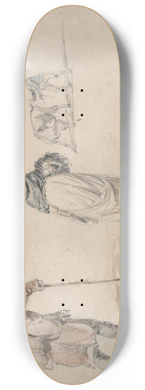 James Ward - Studies of Figures 8.25 inch art skate deck
