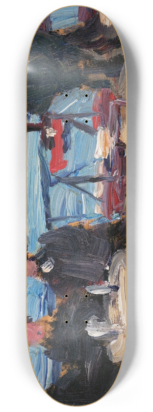 James Wilson Morrice - A Caf Scene 8.25 inch art skate deck