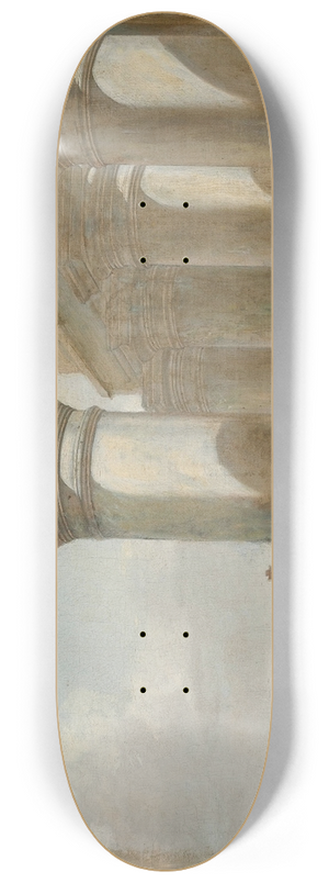 Jan Baptist Weenix - A Roman Temple With Cattle Herders 8.25 inch art skate deck