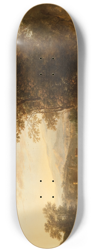 Jan Both - Landscape with a Draftsman 8.25 inch art skate deck