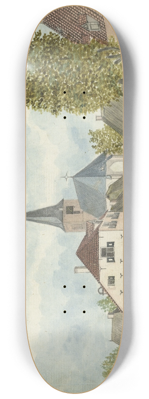 Jan Brandes - Het dorp Wehl in Cleefsland 8.25 inch art skate deck