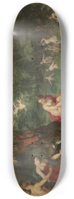 Jan Brueghel The Elder - Nymphs bathing 8.25 inch art skate deck