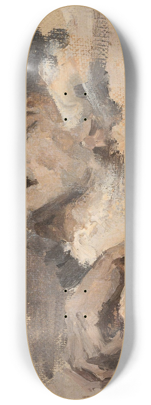 Jan Cigliski - Study of a deceased man 8.25 inch art skate deck