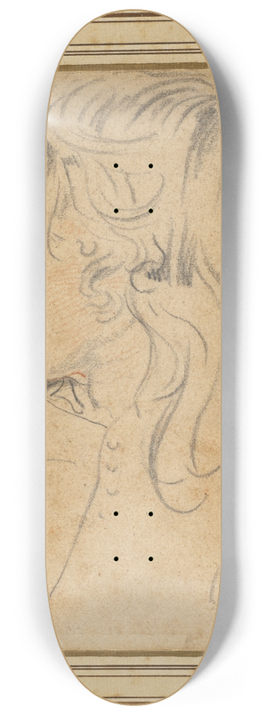Jan Cossiers - Head of a Young Boy 8.25 inch art skate deck