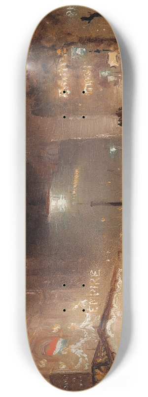 George Hyde Pownall - Leicester Square 8.25 inch art skate deck George Hyde Pownall - Leicester Square 8.25 inch art skate deck