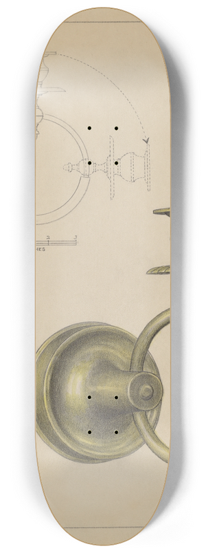 Janet Riza - Candlestick 8.25 inch art skate deck