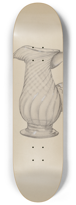 Janet Riza - Cream Pitcher 8.25 inch art skate deck
