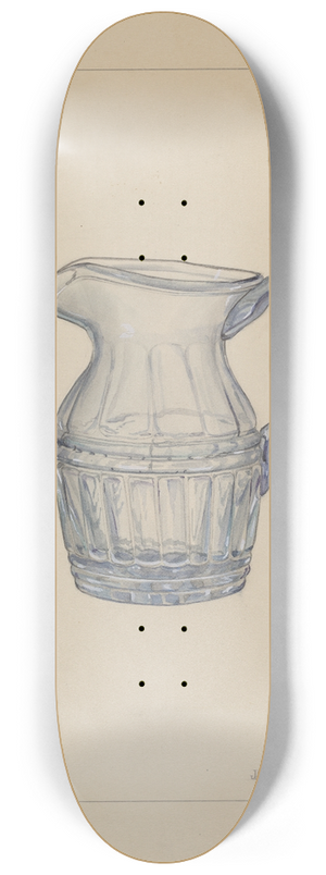 Janet Riza - Cream Pitcher 8.25 inch art skate deck