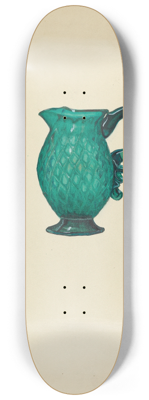 Janet Riza - Cream Pitcher 8.25 inch art skate deck
