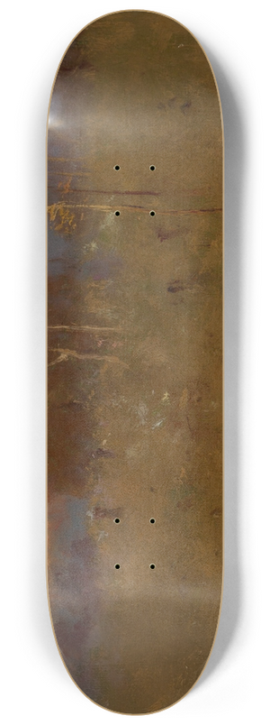 George Inness - Afterglow on the Meadow 8.25 inch art skate deck