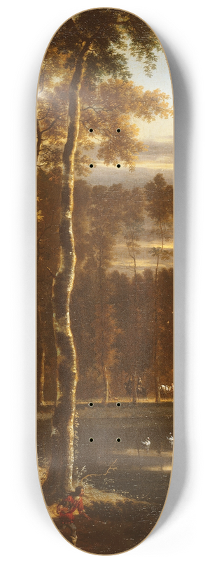 Jan Hackaert - LAlle aux frnes 8.25 inch art skate deck