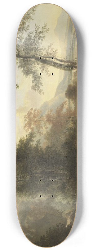 Jan Hackaert - Landscape with Cattle Drivers 8.25 inch art skate deck