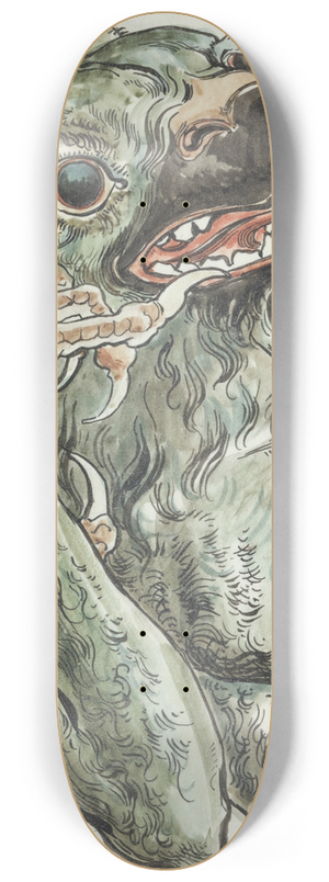 Jan Matejko - Devil with a birds head 8.25 inch art skate deck