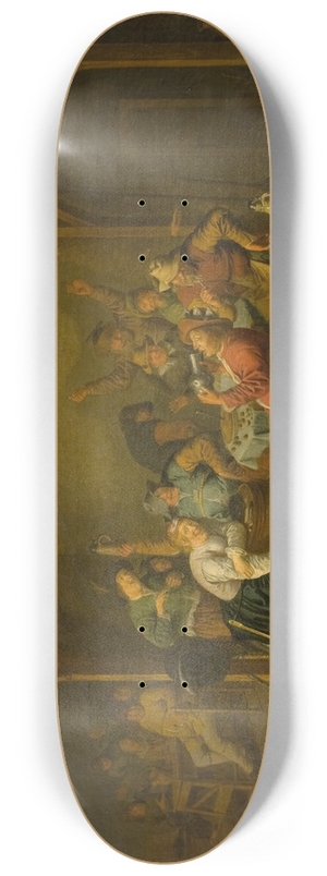 Jan Miense Molenaer - The Bean King is Drinking 8.25 inch art skate deck