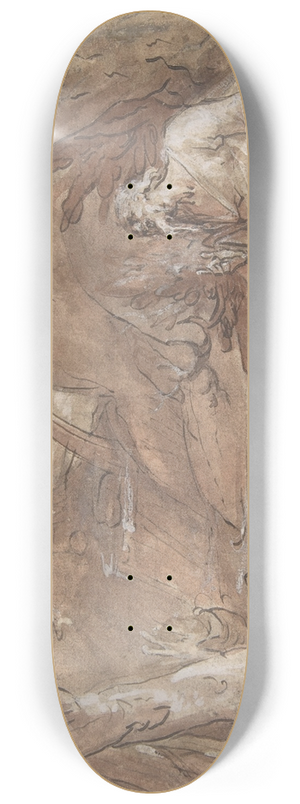 Jan Muller - Elijah Fed by Ravens 8.25 inch art skate deck