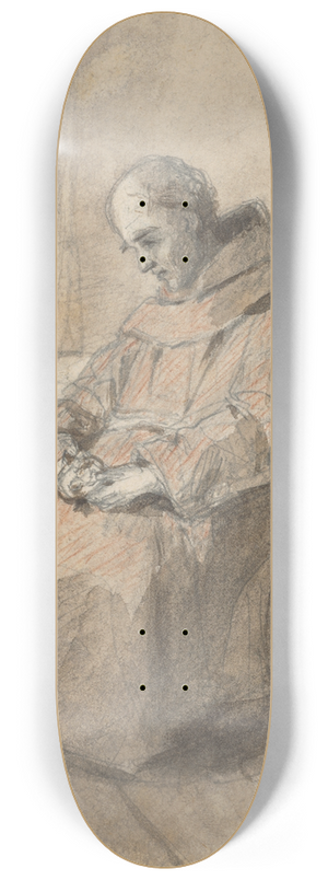 Jan Nowopack - Monk 8.25 inch art skate deck