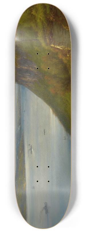 George Inness - Palisades on the Hudson 8.25 inch art skate deck