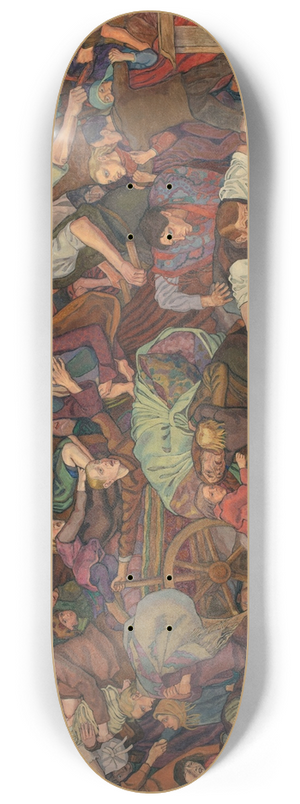 Jan Rembowski - Refugees 8.25 inch art skate deck