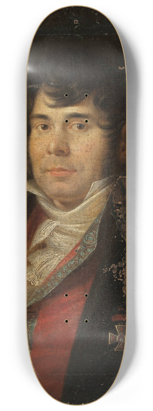 Jan Rustem - Male portrait 8.25 inch art skate deck