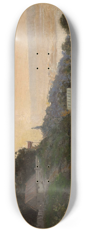 Jan Stanislawski - River landscape 8.25 inch art skate deck
