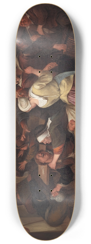 Jan Steen - Gamblers Quarreling 8.25 inch art skate deck