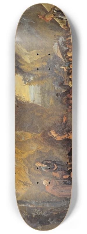 Jan Steen - John the Baptist preaching 8.25 inch art skate deck