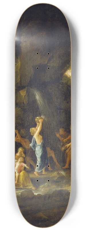 Jan Steen - Moses Striking the Rock 8.25 inch art skate deck