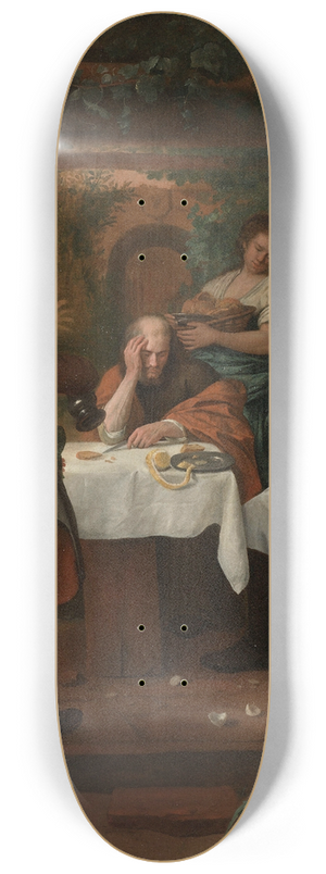 Jan Steen - Supper at Emmaus 8.25 inch art skate deck