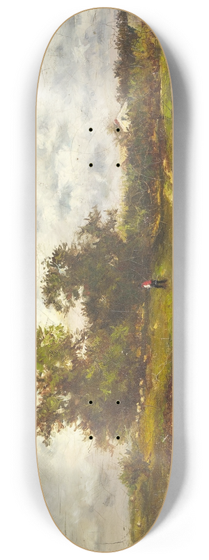 George Inness - Upland Pasture 8.25 inch art skate deck